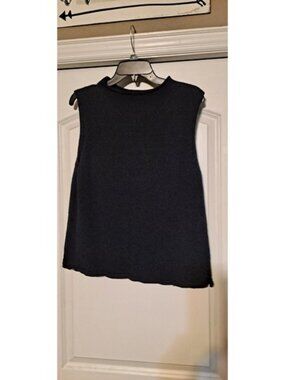 Sigrid Olsen Sport Xl Black Sleeveless Sweater